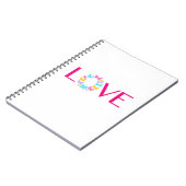 Liebe und Schmetterlinge-Notebook Notizblock (Linke Seite)
