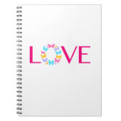 Liebe und Schmetterlinge-Notebook Notizblock (Vorderseite)