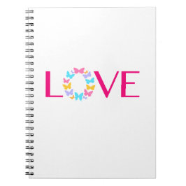 Liebe und Schmetterlinge-Notebook Notizblock