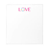 Liebe und Schmetterlinge Notepad Notizblock (Vorderseite)