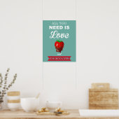 Liebe und Schokolade Poster (Küche)