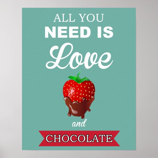 Liebe und Schokolade Poster (Vorne)