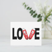 Liebe und Schuhe Postkarte (Stehend Vorderseite)
