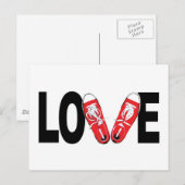 Liebe und Schuhe Postkarte (Vorne/Hinten)