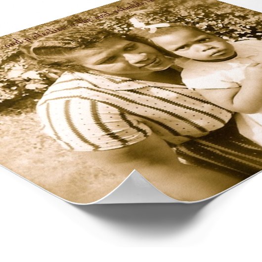 Liebe und Schutz einer Mutter... Poster (Ecke)