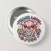 Liebe und Schweine Button (Vorne & Hinten)