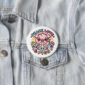 Liebe und Schweine Button (Beispiel)