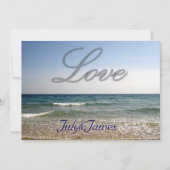 Liebe und See Einladung (Vorderseite)