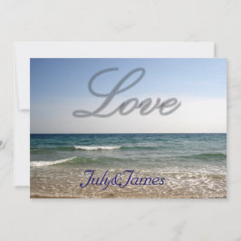 Liebe und See Einladung