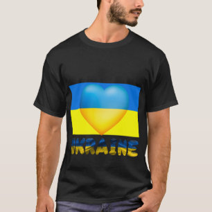 Liebe und sichere ukrainische Flagge T-Shirt