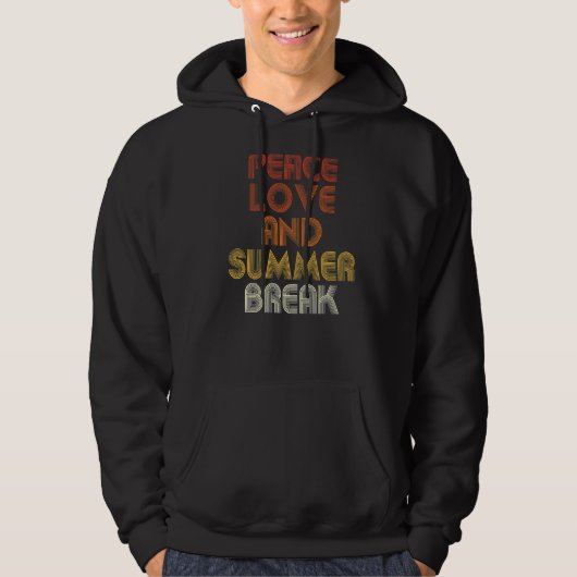 Liebe und Sommerferien Hoodie (Vorderseite)