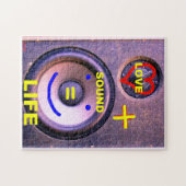 LIEBE und SOUND sind LIFE - Puzzle (Horizontal)