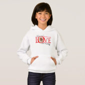 Liebe und Spitz Hoodie (Vorne ganz)