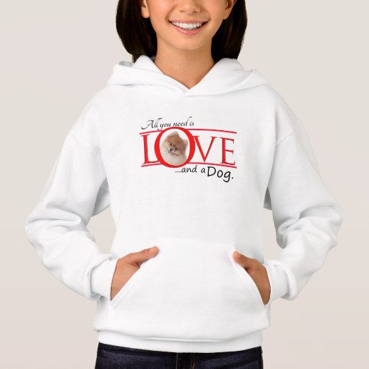 Liebe und Spitz Hoodie (Vorderseite)
