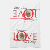 Liebe und Spitz Küchentuch (Vertikal)