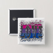 Liebe- und Stolzbistolzknöpfe Button (Vorne & Hinten)