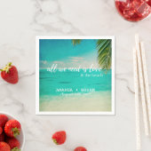 Liebe und Strand Hochzeiten von Napkins Serviette (Beispiel)