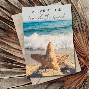 Liebe und Strand Hochzeitsankündigung für eine Fli Einladung