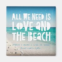 Liebe und Strand Ziel Save the Date