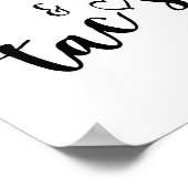 Liebe und Tacos signieren Tabletop Plaque mit Ease Poster (Ecke)