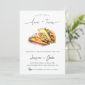 Liebe und Tacos-Vertragspartei Einladung (Stehend Vorderseite)
