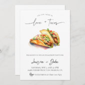 Liebe und Tacos-Vertragspartei Einladung (Vorne/Hinten)