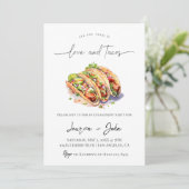 Liebe und Tacos-Vertragspartei Einladung (Stehend Vorderseite)