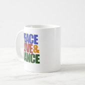 Liebe und Tanz Kaffeetasse (Vorderseite Links)