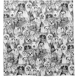 Liebe und Umarmung Duschvorhang