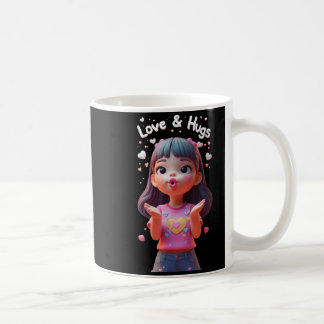 Liebe und Umarmungen Lustiges Unisex-Design für Mä Kaffeetasse