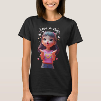 Liebe und Umarmungen Lustiges Unisex-Design für Mä T-Shirt