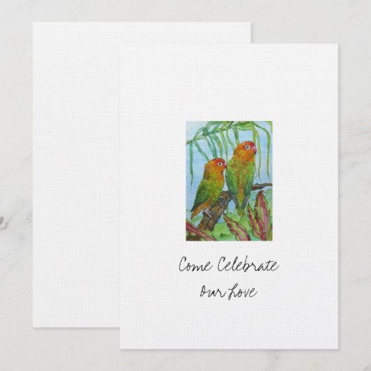 Liebe und Umfrage Einladung (Vorne/Hinten)