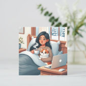 Liebe und Unterstützung für jemanden chronisch Ill Karte (Stehend Vorderseite)