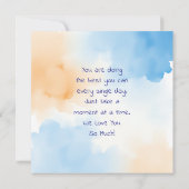 Liebe und Unterstützung für jemanden chronisch Ill Karte (Rückseite)