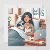 Liebe und Unterstützung für jemanden chronisch Ill Karte (Vorderseite)