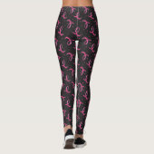 Liebe und Unterstützung rosa Flachbildschirm-Muste Leggings (Rückseite)