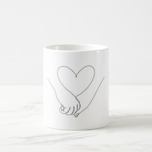 Liebe und Verbindung Kaffeetasse (Mittel)