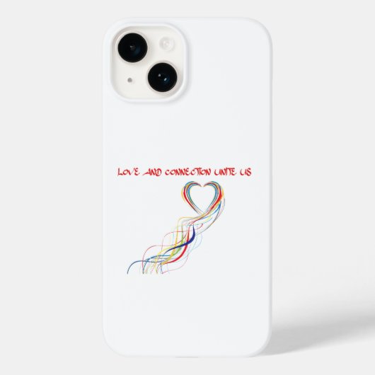 Liebe und Verbindungsdesign feiern Case-Mate iPhone Hülle (Rückseite)