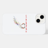 Liebe und Verbindungsdesign feiern Case-Mate iPhone Hülle (Rückseite (Horizontal))