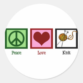 Liebe und Verbitterung Runder Aufkleber