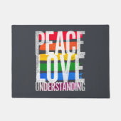 Liebe und Verständnis des Friedens Fußmatte (Vorderseite)