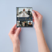 Liebe und vielen Dank 4 Foto Collage Wedding Viele Flyer (Gruppe)