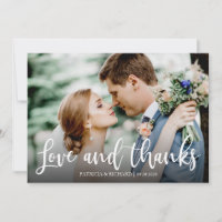 Liebe und vielen Dank an das elegante Foto Wedding