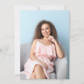 Liebe und vielen Dank an Script Foto Abschluss Vie Karte (Rückseite)