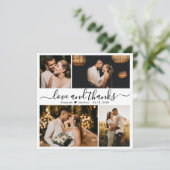 Liebe und vielen Dank an Script Wedding Foto Danke (Stehend Vorderseite)