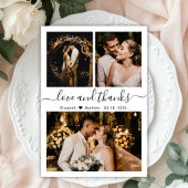 Liebe und vielen Dank an Script Wedding Foto Danke Flyer