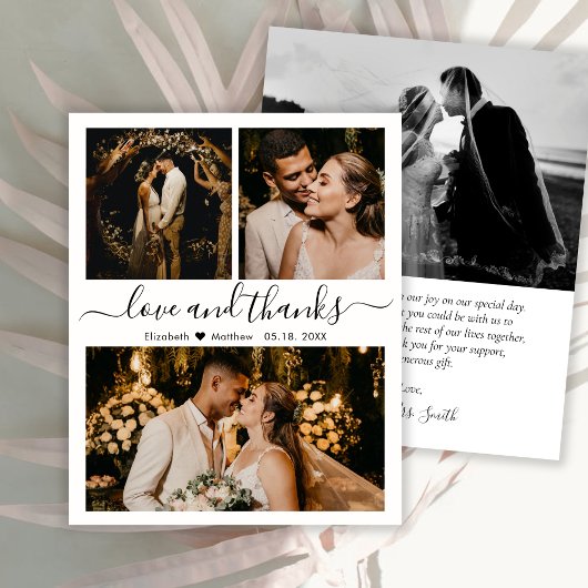 Liebe und vielen Dank an Script Wedding Foto Viele Flyer