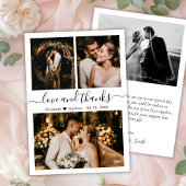 Liebe und vielen Dank an Script Wedding Foto Viele Flyer