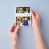 Liebe und vielen Dank an Script Wedding Foto Viele Flyer (Gruppe)