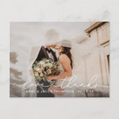 Liebe und vielen Dank an Script Wedding Foto Viele Postkarte (Vorderseite)